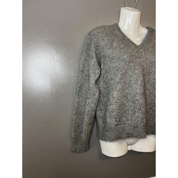 Grant Thomas Sweater Womens Medium Gray Pullover 100% Cashmere Two Ply Hong Kong - Picture 2 of 10